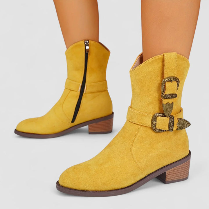 Auviero™ | Bottes Western Orthopédiques Rosa