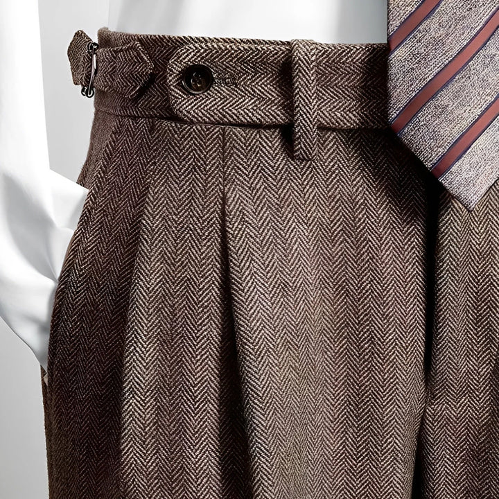 Osbert™ | Pantalons décontractés en tweed de laine pour homme