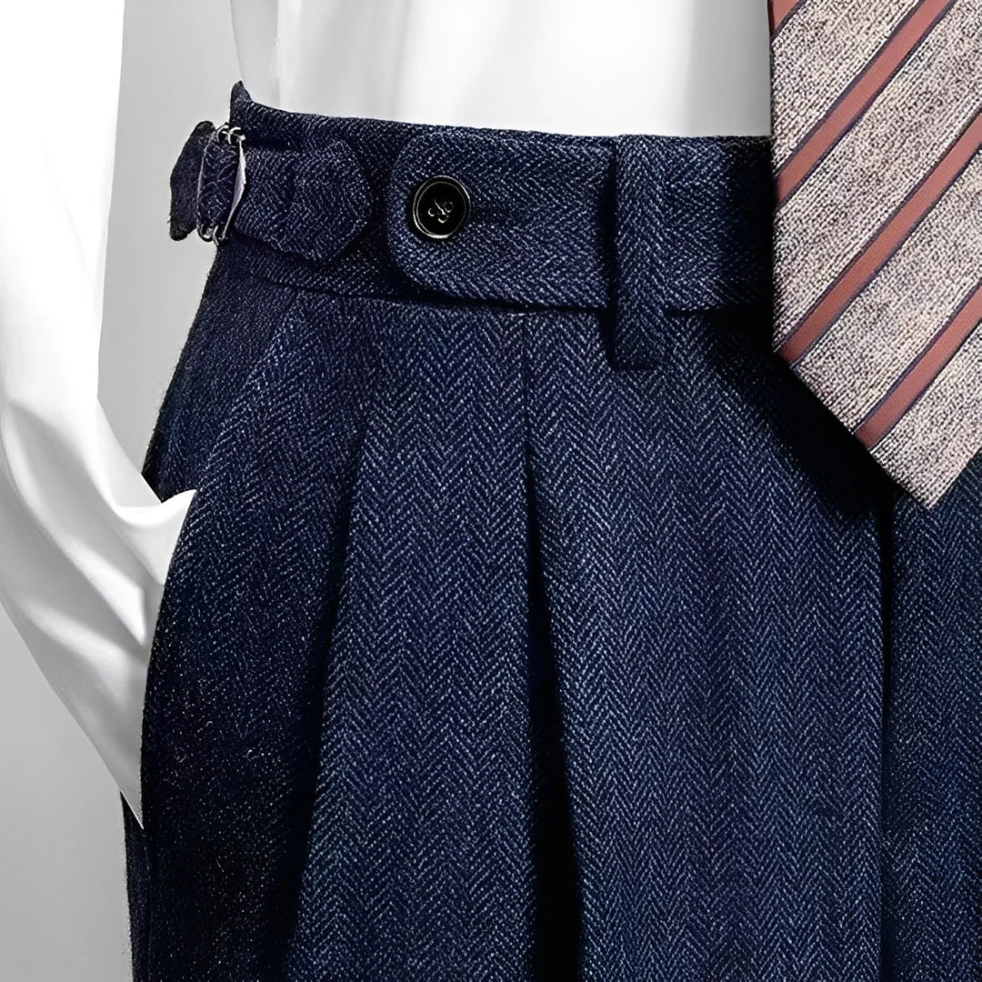 Osbert™ | Pantalons décontractés en tweed de laine pour homme