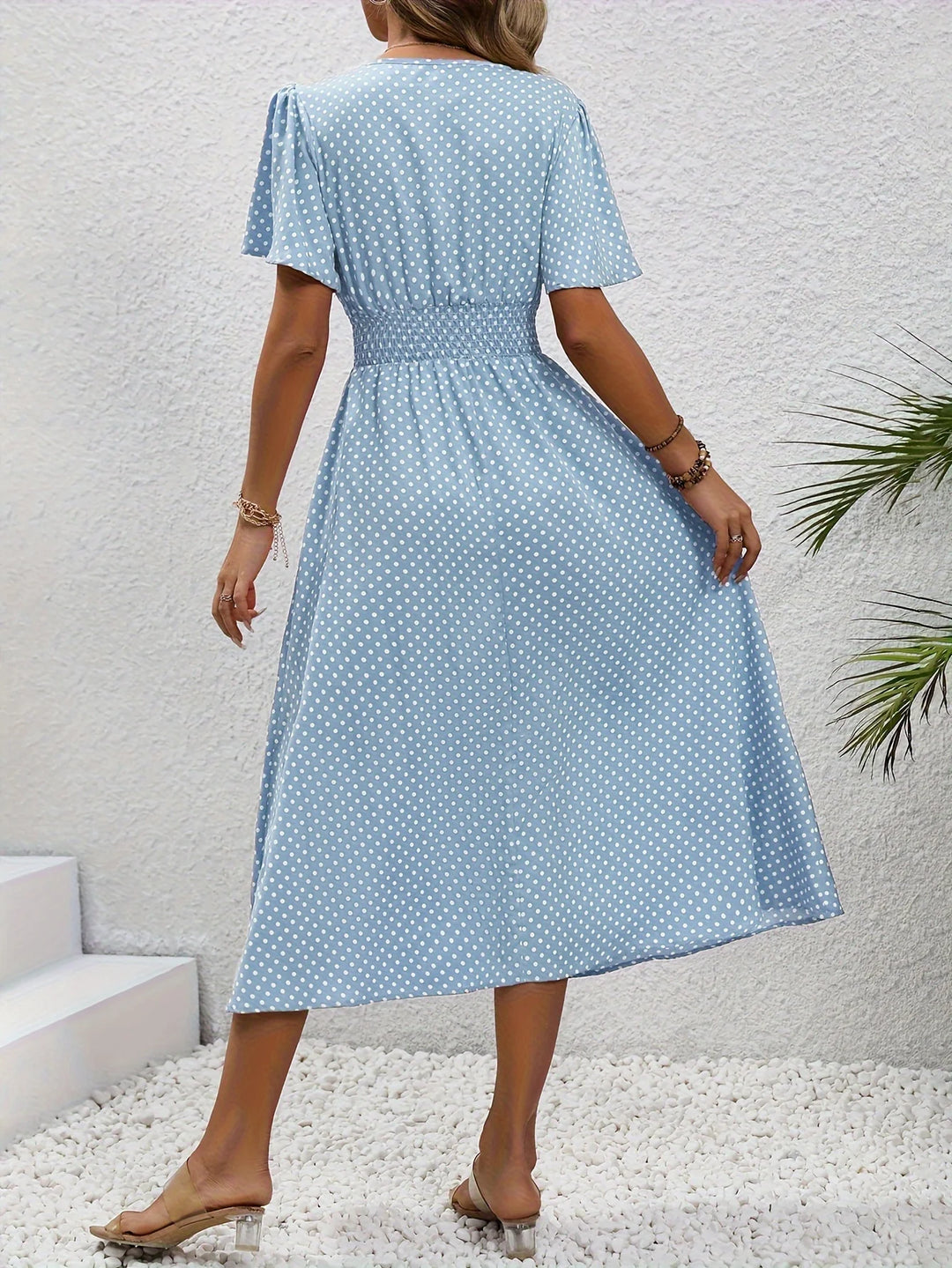 Louna™ | Robe Élégante Pois Élisa