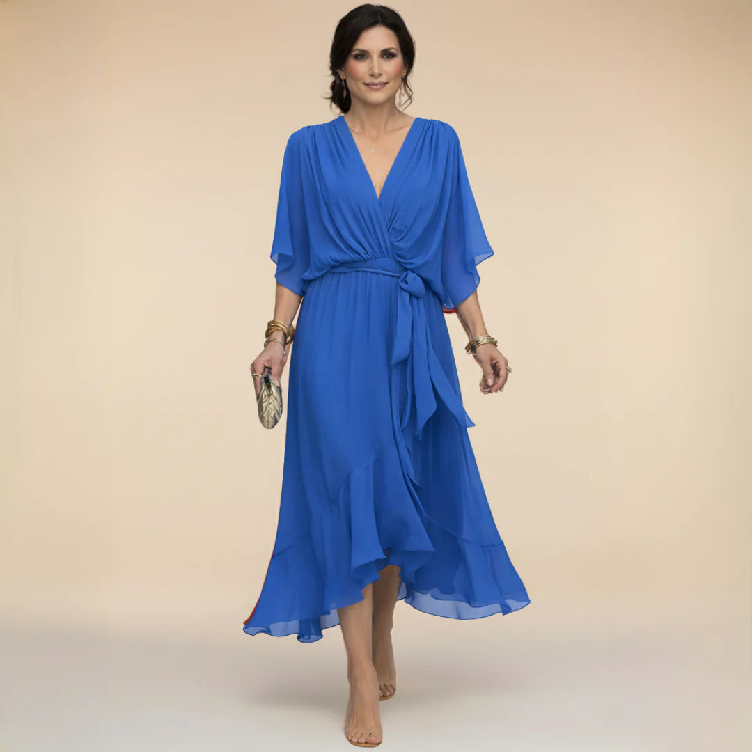 Auviero™ | Robe en chiffon à décolleté V