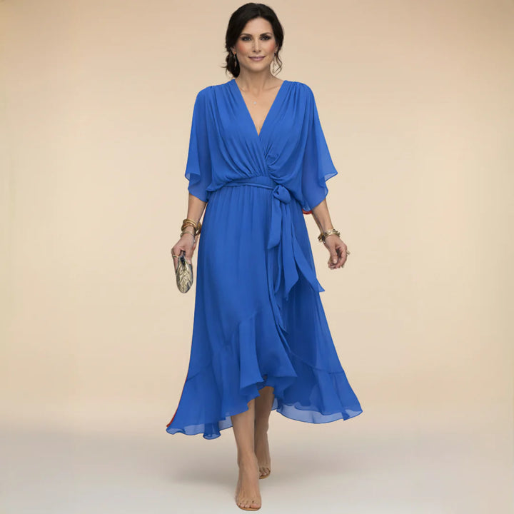 Auviero™ | Robe en chiffon à décolleté V