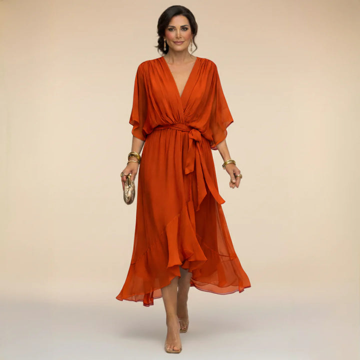 Auviero™ | Robe en chiffon à décolleté V