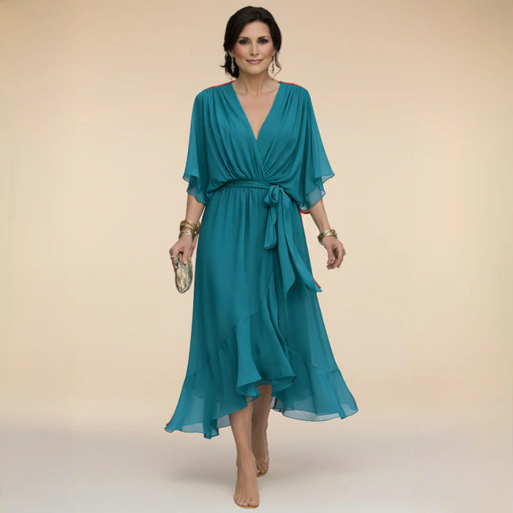 Auviero™ | Robe en chiffon à décolleté V