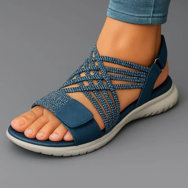 Auviero™ | Sandales Orthopédiques Tressées Confort Sofia