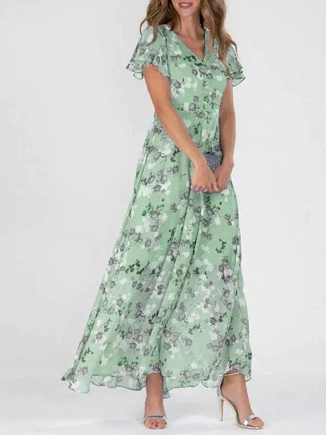 Romane™ | Robe Longue Fleurie Élina