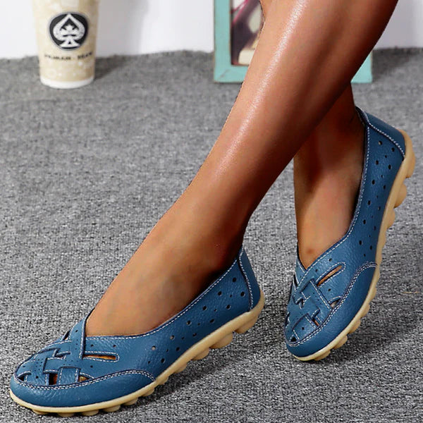 Auviero™ | Mocassins Élégants en Cuir Aéré