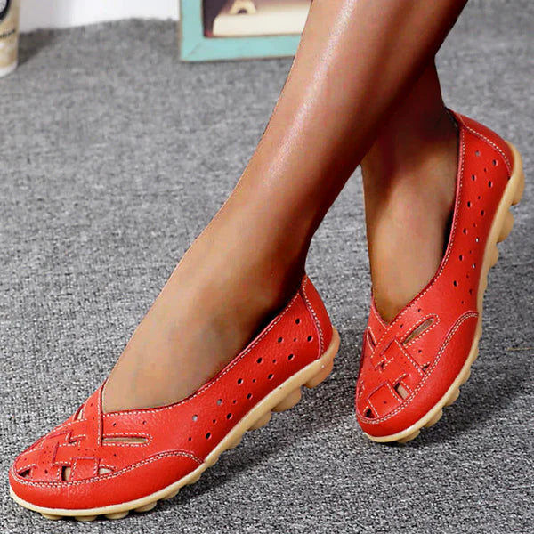 Auviero™ | Mocassins Élégants en Cuir Aéré