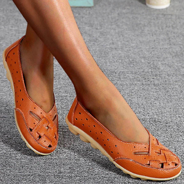 Auviero™ | Mocassins Élégants en Cuir Aéré