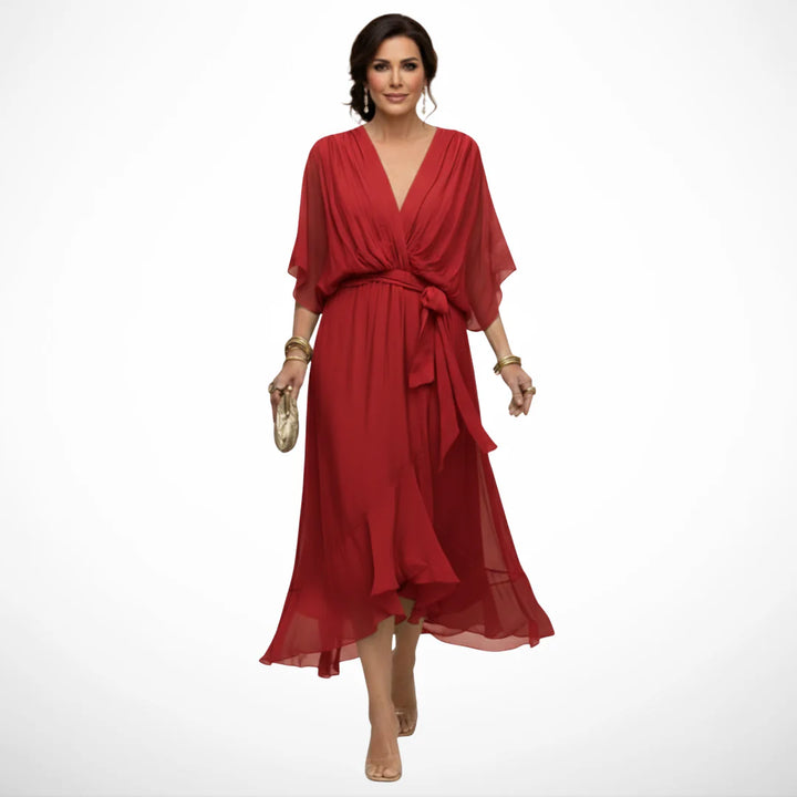 Auviero™ | Robe en chiffon à décolleté V