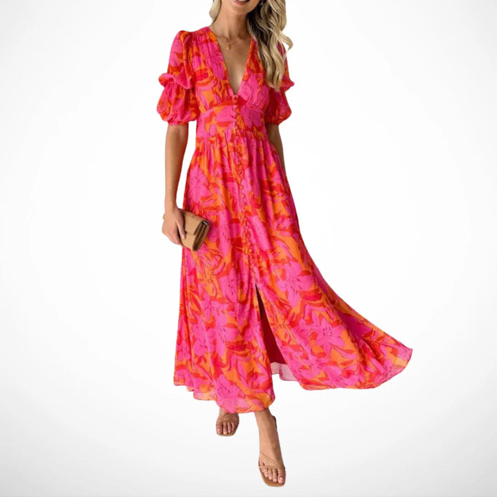 Auviero™ | Robe Maxi Éclat Solaire