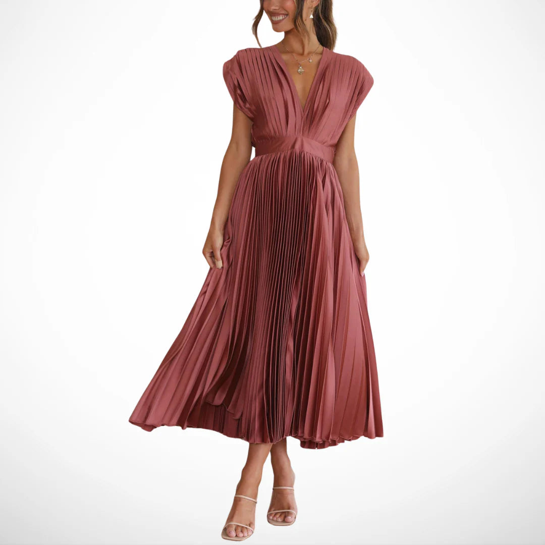 Auviero™ | Robe Élégante en Plis