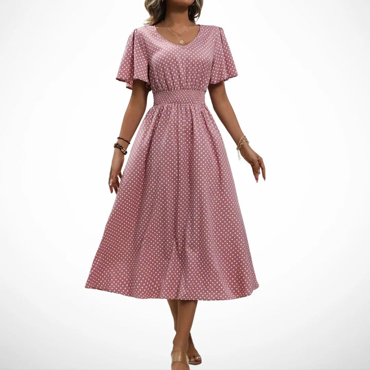 Louna™ | Robe Élégante Pois Élisa