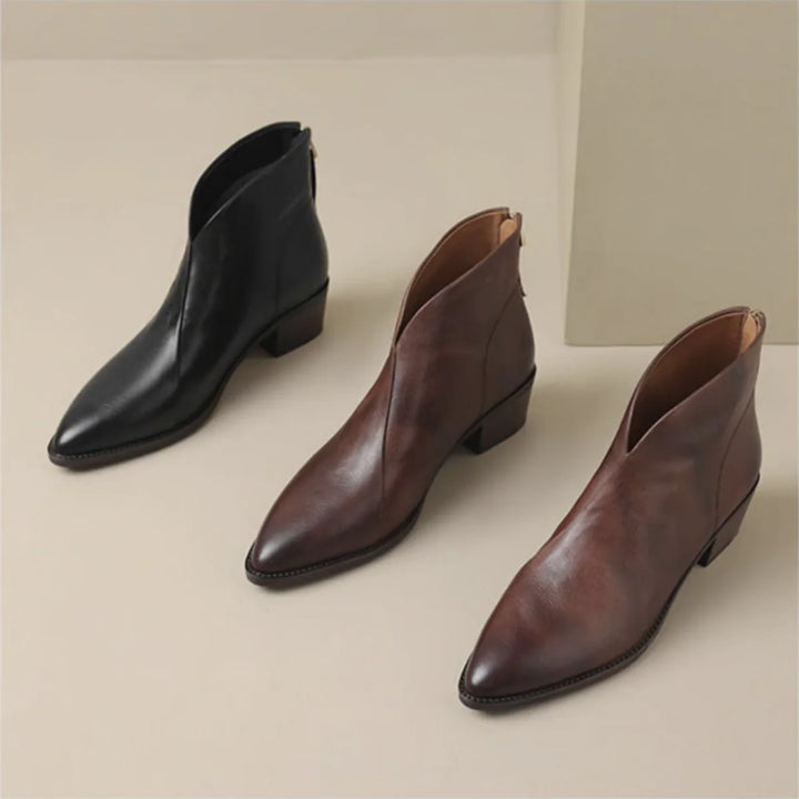 Auviero™ | Bottines Élégantes en Cuir