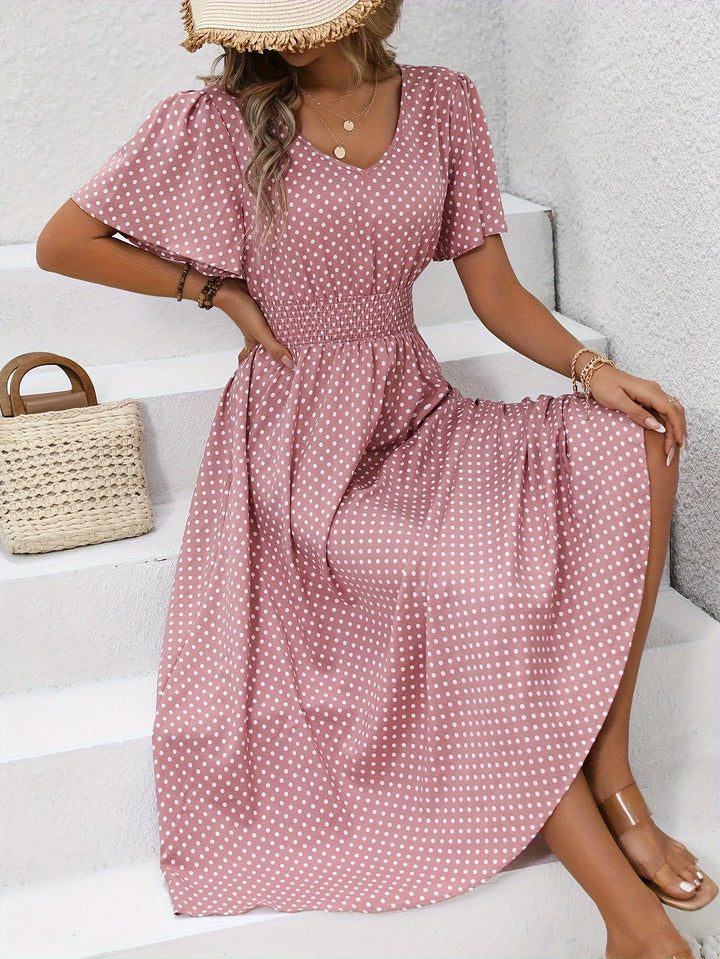 Louna™ | Robe Élégante Pois Élisa