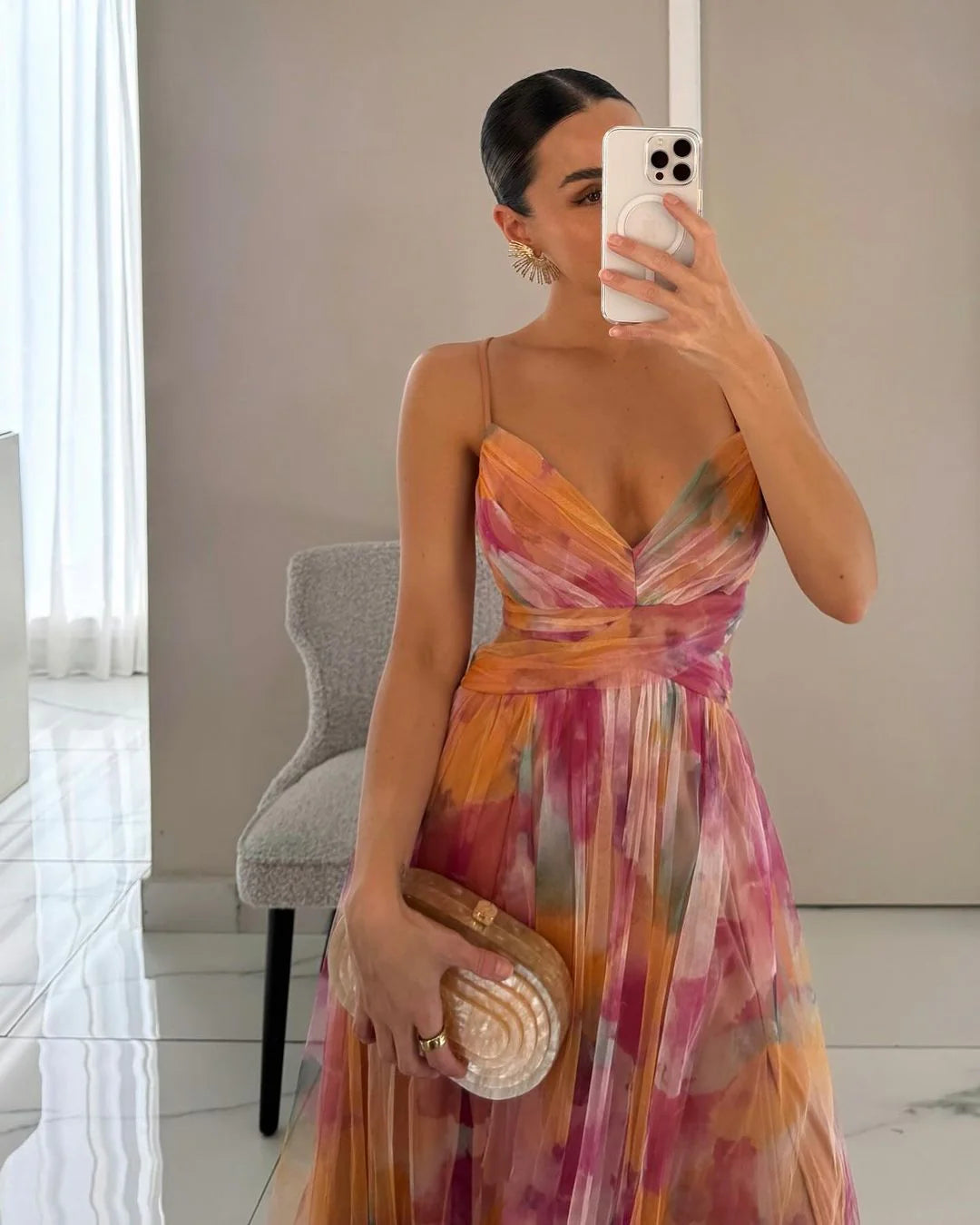 Auviero™ | Robe Maxi Élégance Florale