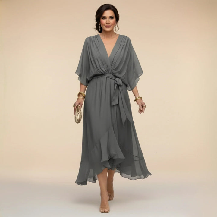 Auviero™ | Robe en chiffon à décolleté V
