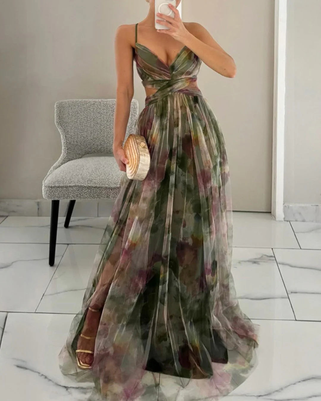 Auviero™ | Robe Maxi Élégance Florale