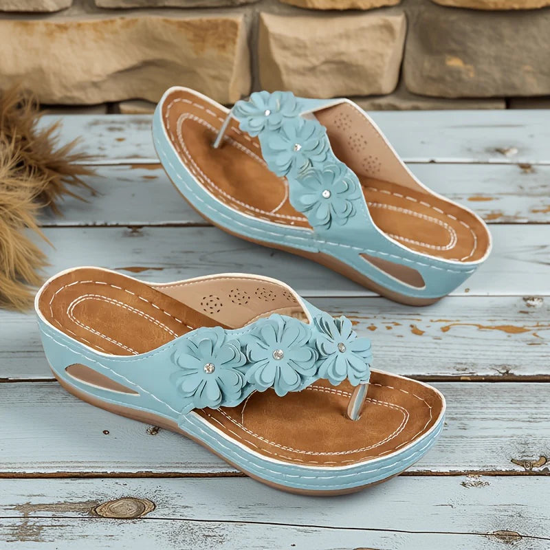 Alizée™ | Sandales Confort Fleuries Élora