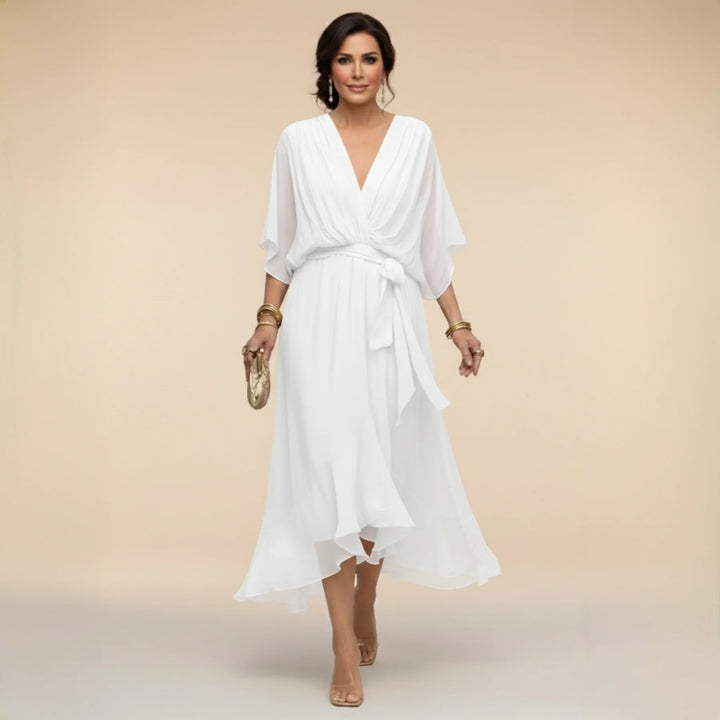 Auviero™ | Robe en chiffon à décolleté V