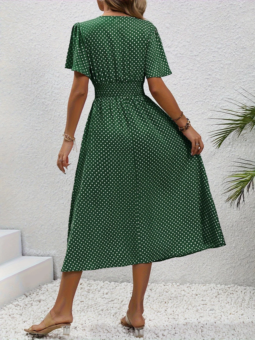 Louna™ | Robe Élégante Pois Élisa