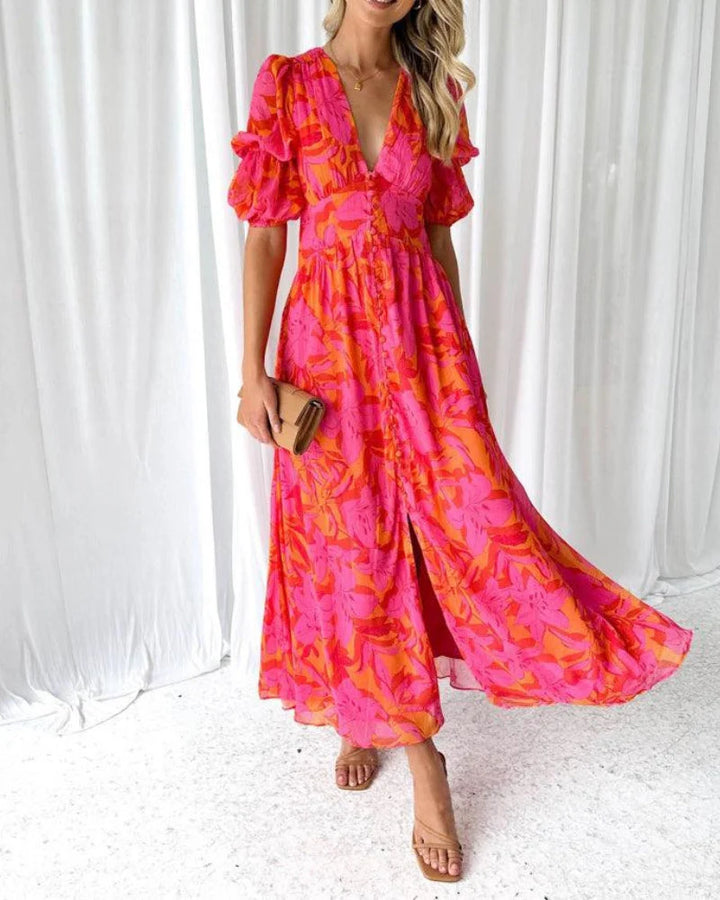 Auviero™ | Robe Maxi Éclat Solaire