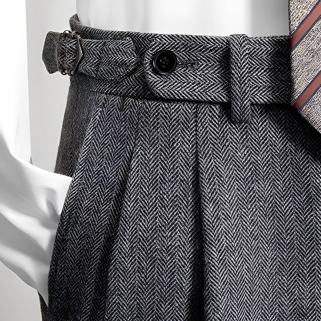 Osbert™ | Pantalons décontractés en tweed de laine pour homme
