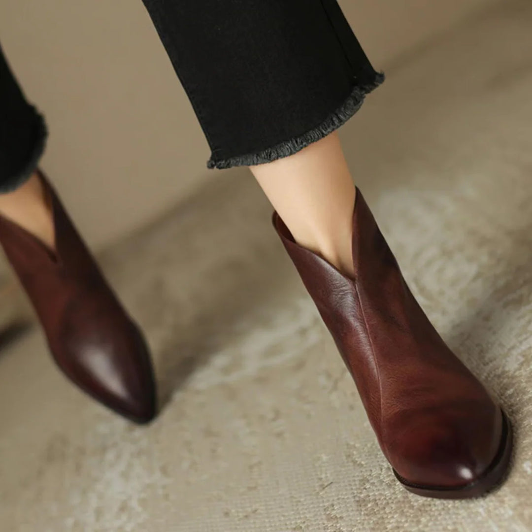 Auviero™ | Bottines Élégantes en Cuir