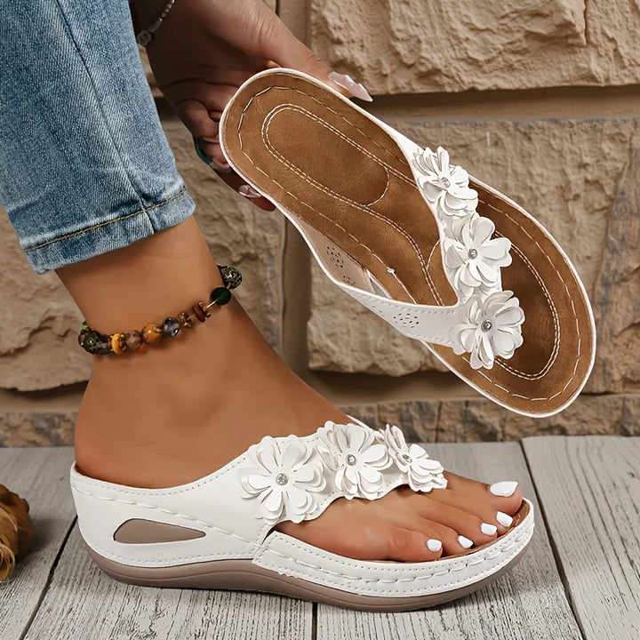 Alizée™ | Sandales Confort Fleuries Élora