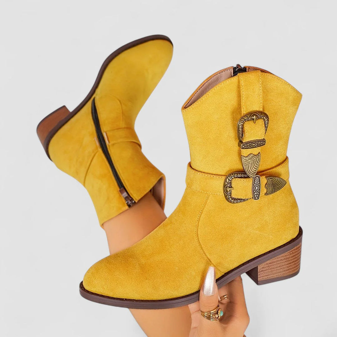 Auviero™ | Bottes Western Orthopédiques Rosa