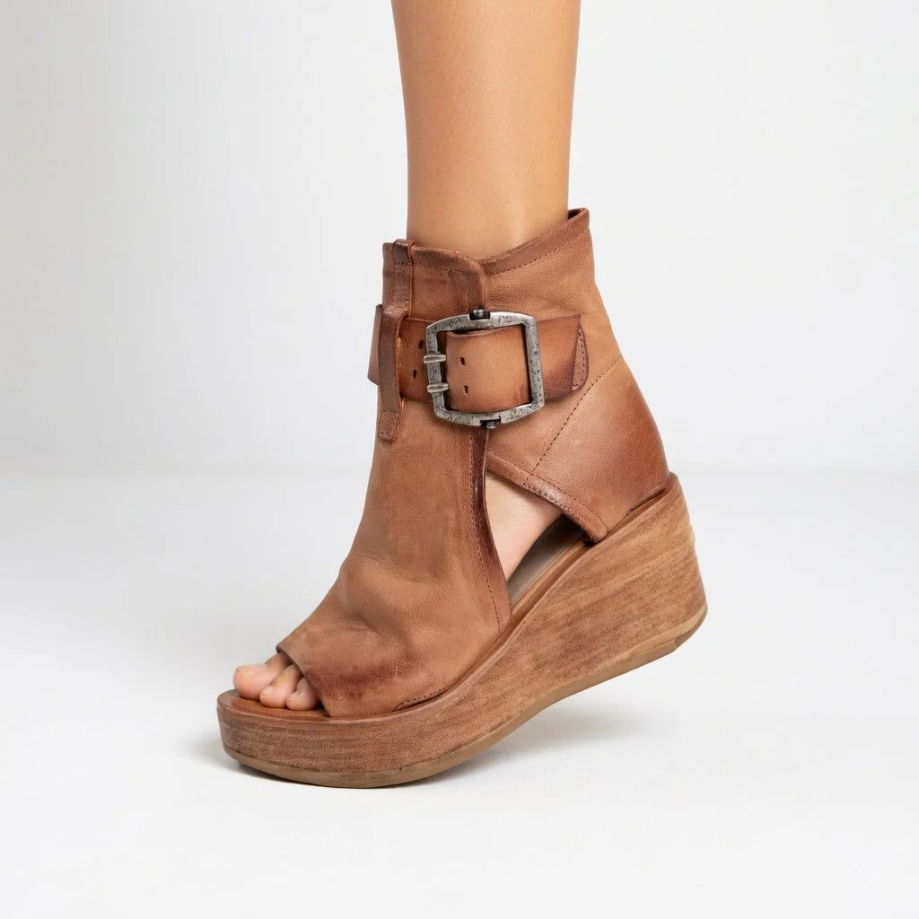 Lila™ | Bottines compensées ouvertes