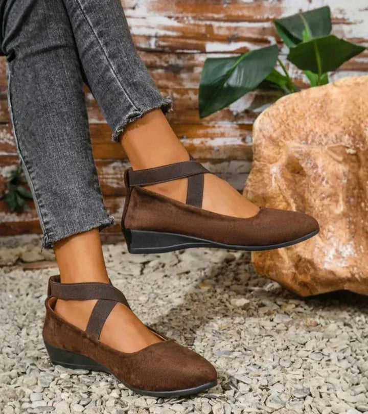 Auviero™ | Ballerines fermees a semelle compensee