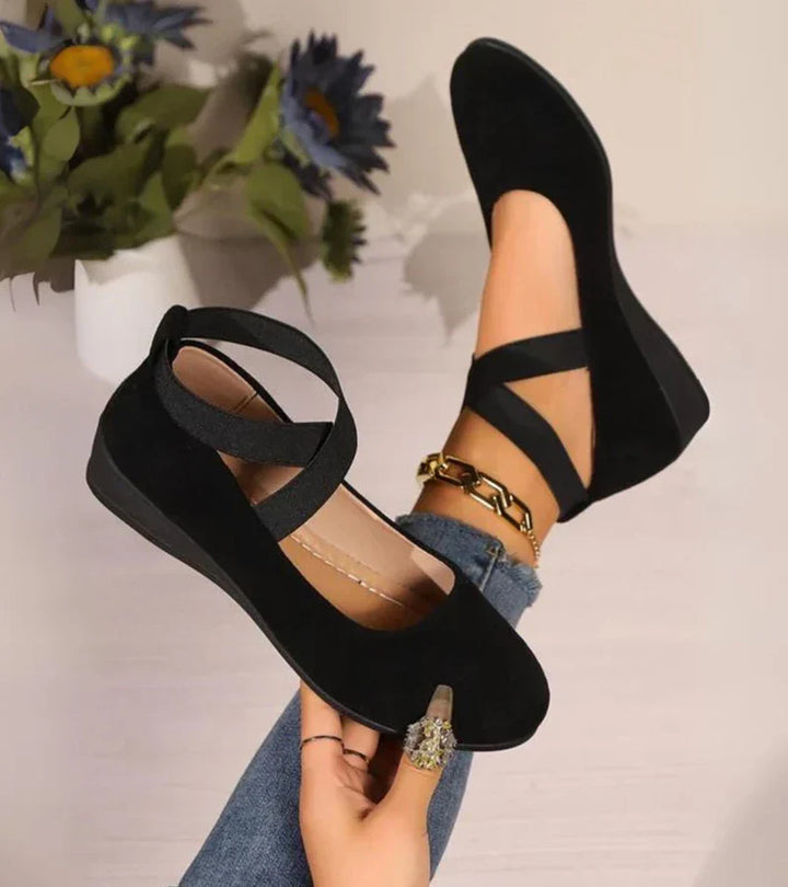Auviero™ | Ballerines fermees a semelle compensee