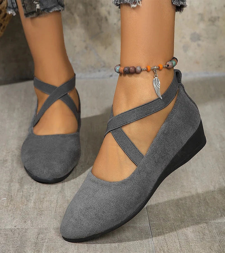 Auviero™ | Ballerines fermees a semelle compensee