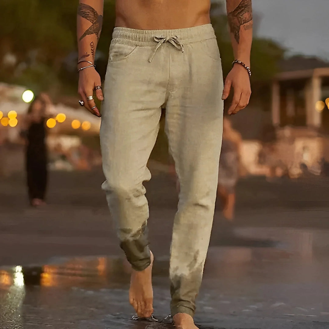 Trafford™ | Pantalons de plage en lin décontractés pour hommes