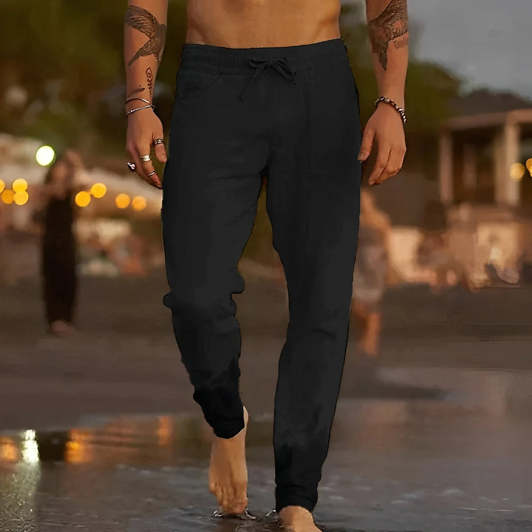 Trafford™ | Pantalons de plage en lin décontractés pour hommes