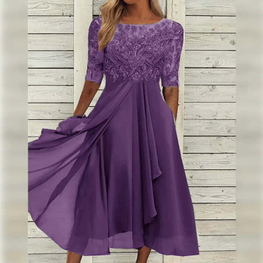 Auviero™ | Robe Élégance Dentelle Léa