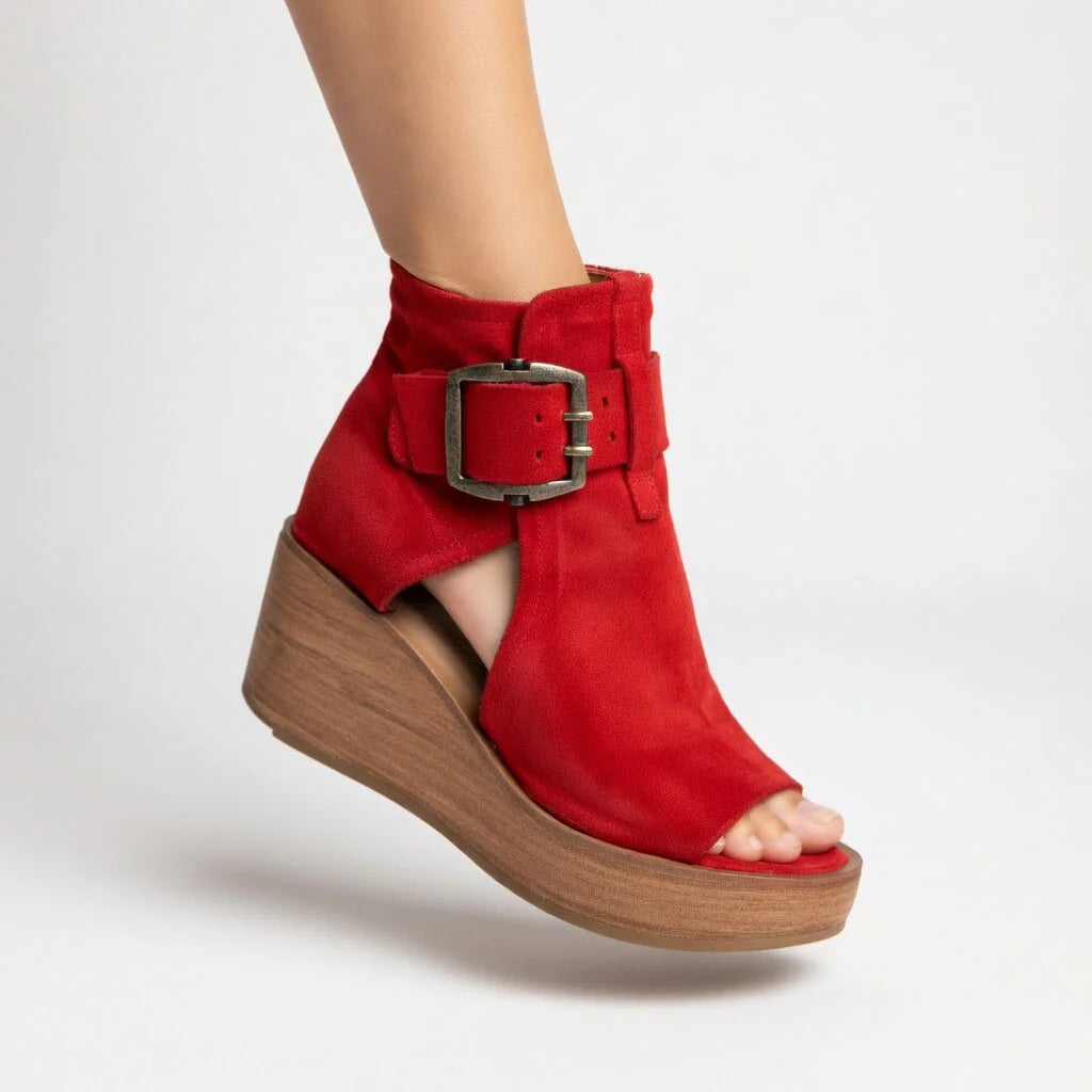 Lila™ | Bottines compensées ouvertes