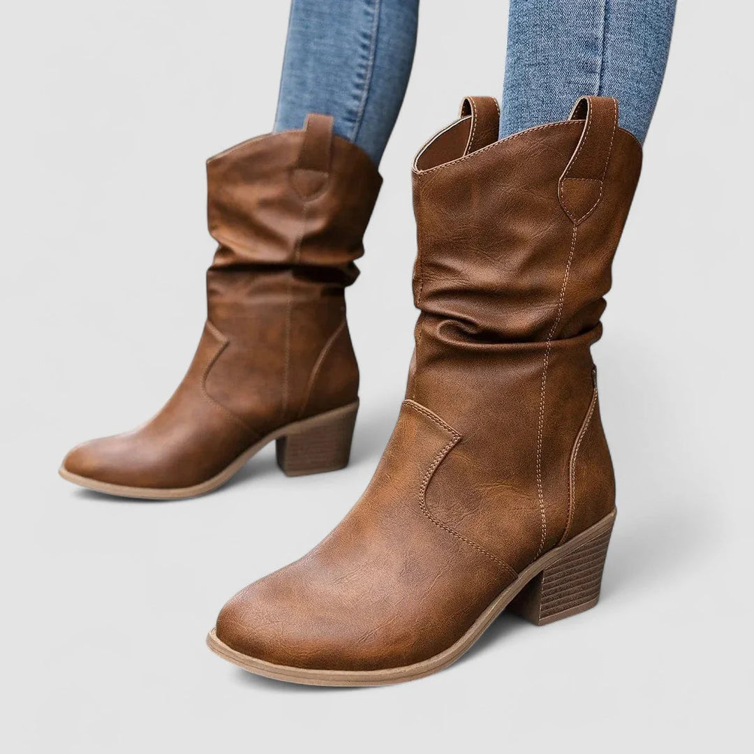 Auviero™ | Bottes en cuir orthopédique Vivian
