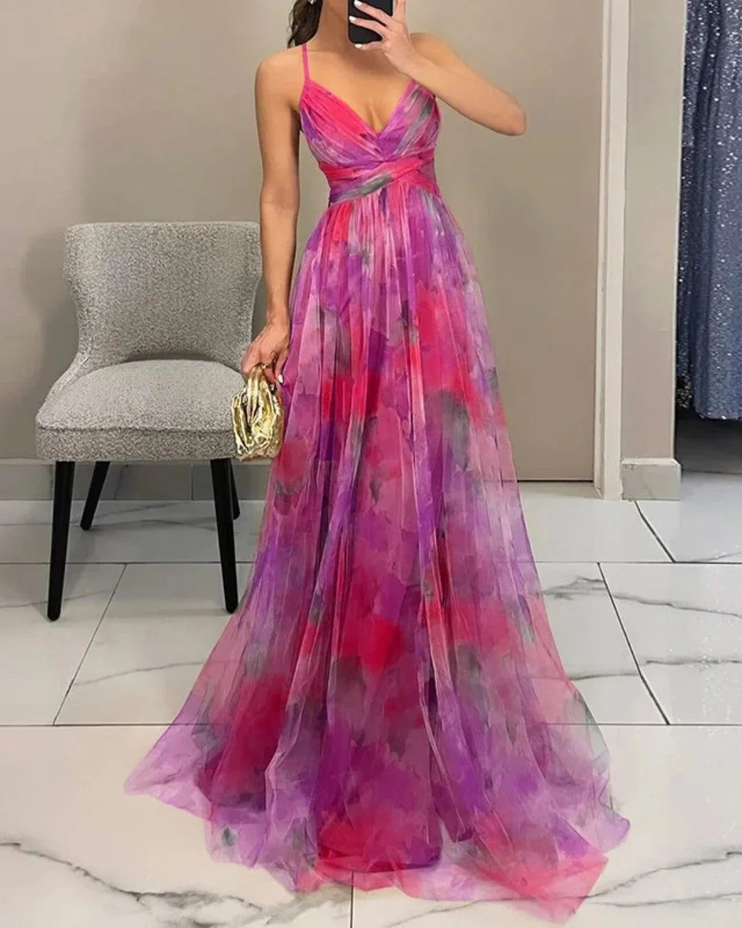 Auviero™ | Robe Maxi Élégance Florale