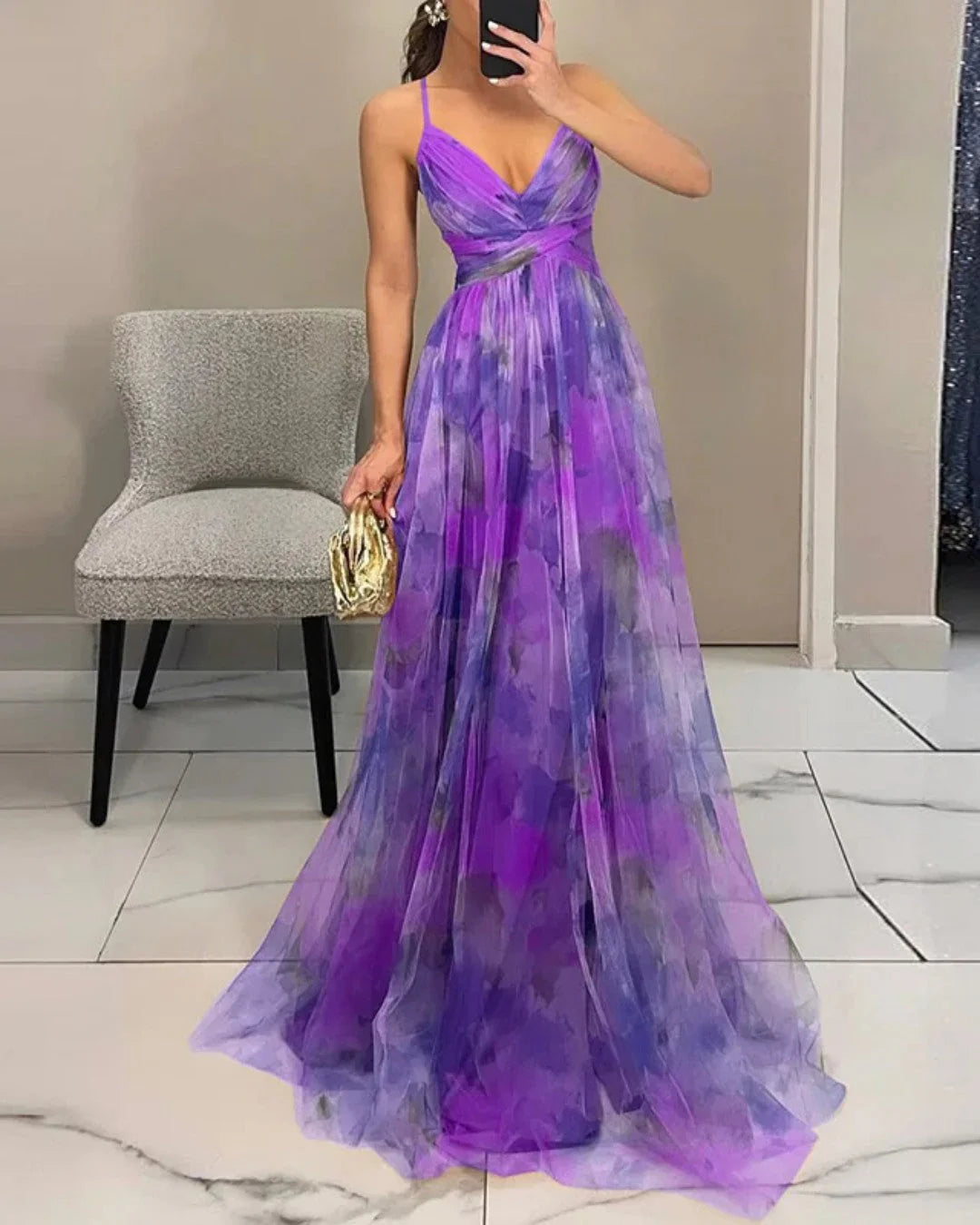 Auviero™ | Robe Maxi Élégance Florale