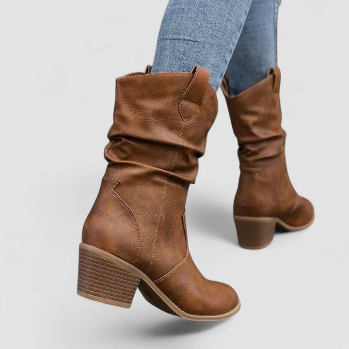 Auviero™ | Bottes en cuir orthopédique Vivian