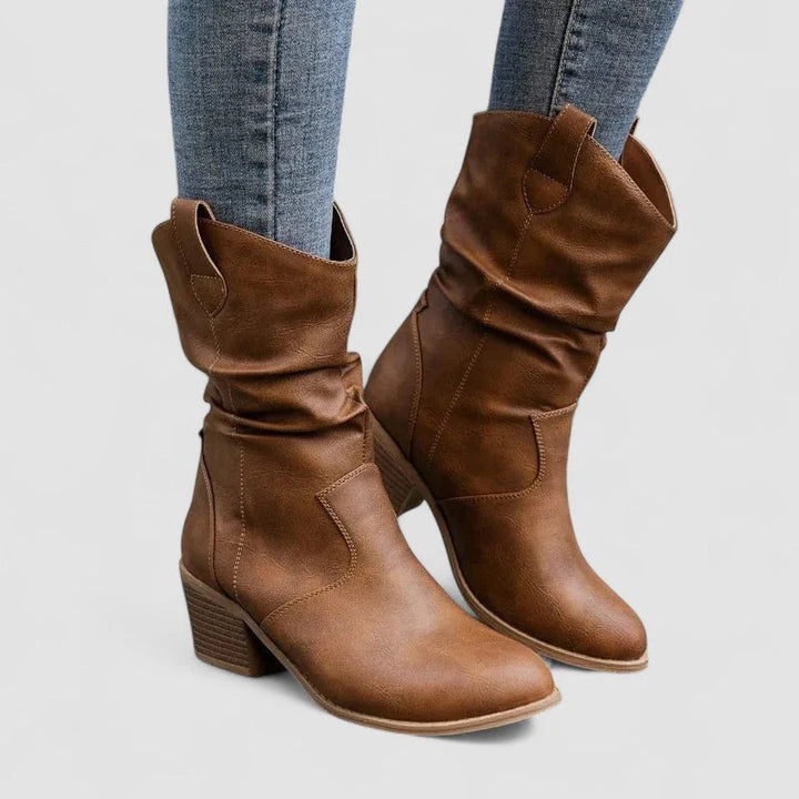 Auviero™ | Bottes en cuir orthopédique Vivian