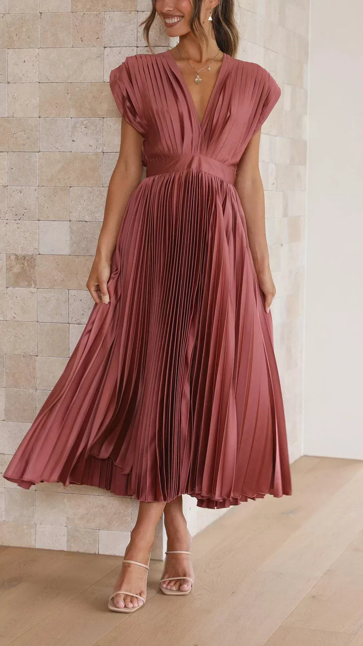 Auviero™ | Robe Élégante en Plis