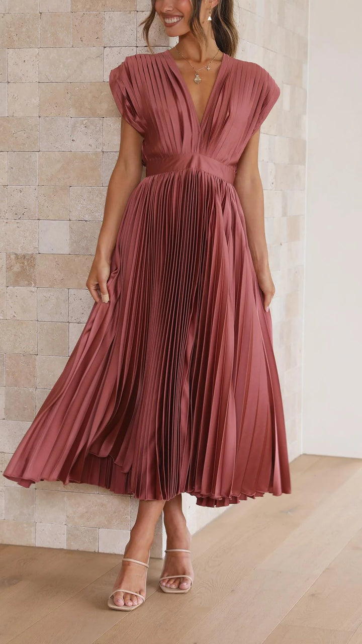 Auviero™ | Robe Élégante en Plis
