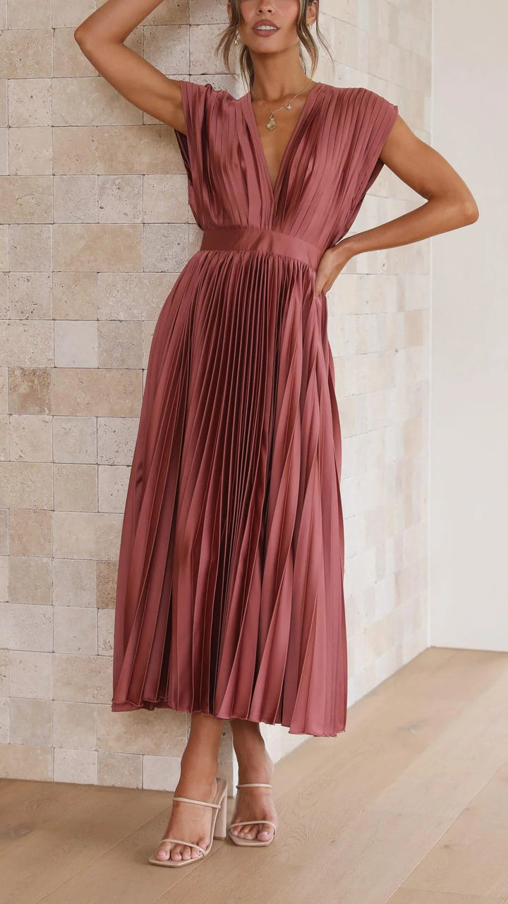 Auviero™ | Robe Élégante en Plis