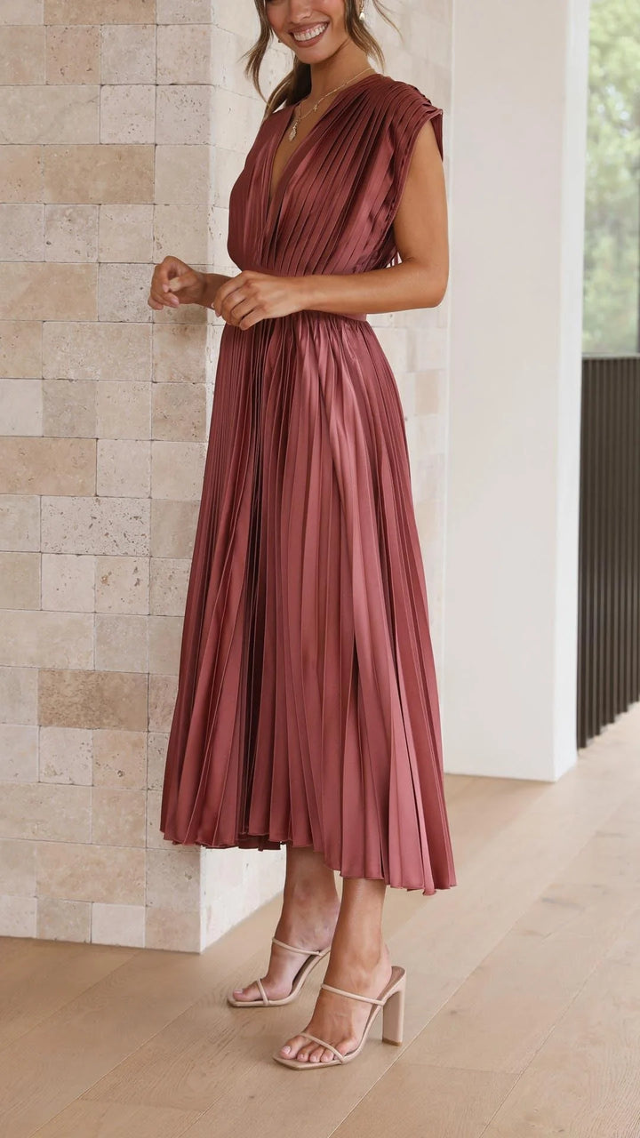 Auviero™ | Robe Élégante en Plis