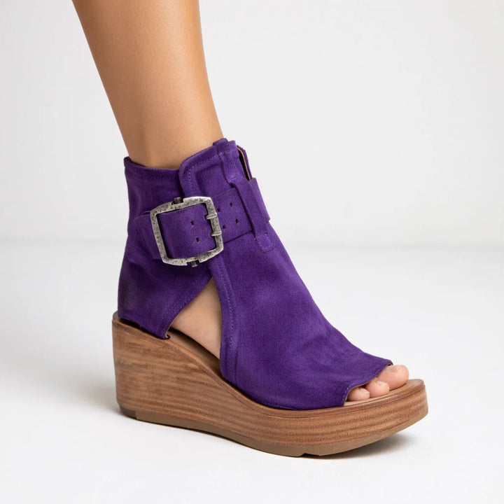 Lila™ | Bottines compensées ouvertes