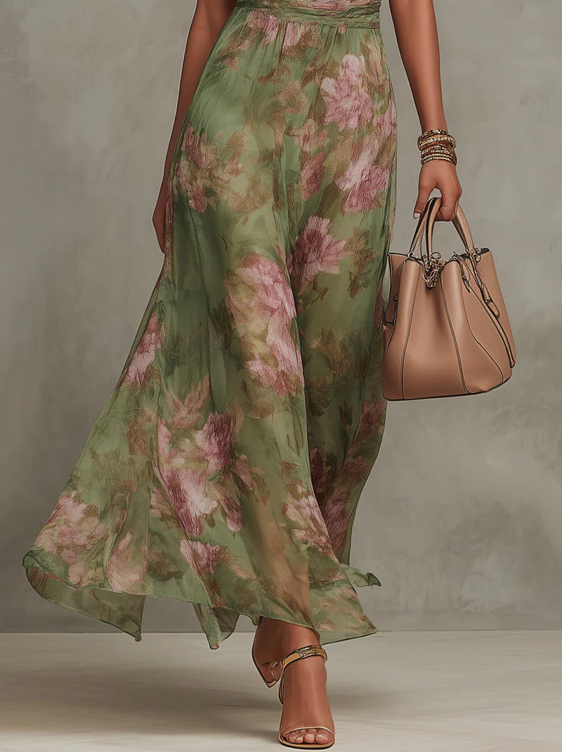 Auviero™ | Robe Longue Élégante Florale Élise