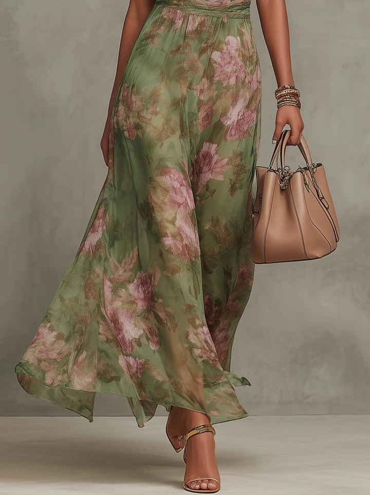 Auviero™ | Robe Longue Élégante Florale Élise